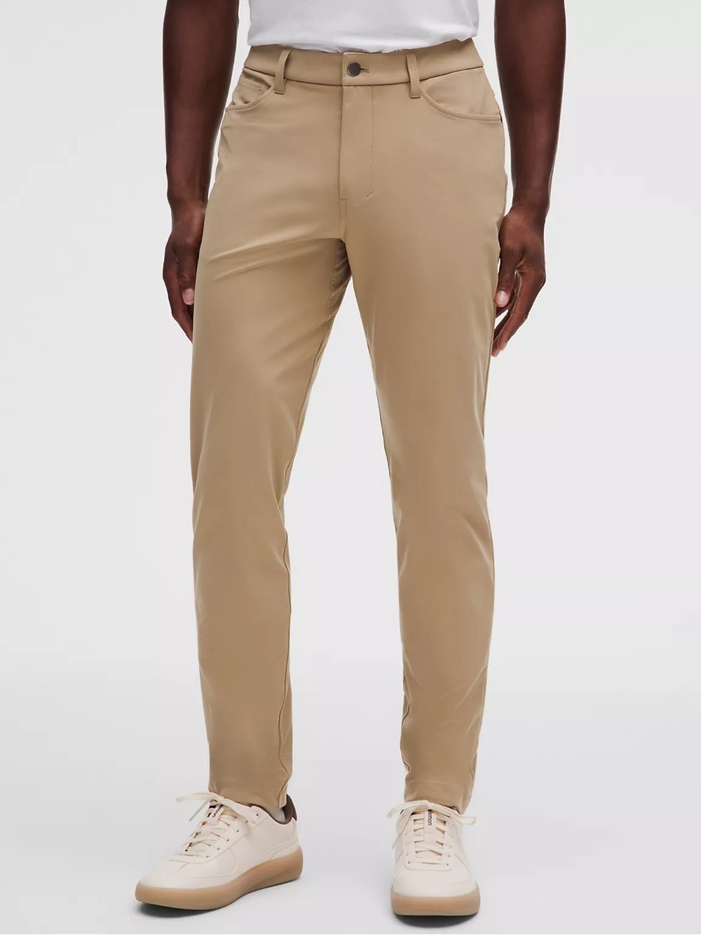 Lululemon ABC Slim-Fit 5 Pocket Pant 35x 32 in Khaki